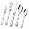 5-teiliges Besteckset 15-23 cm Edelstahl Silber klassisch für den Esstisch