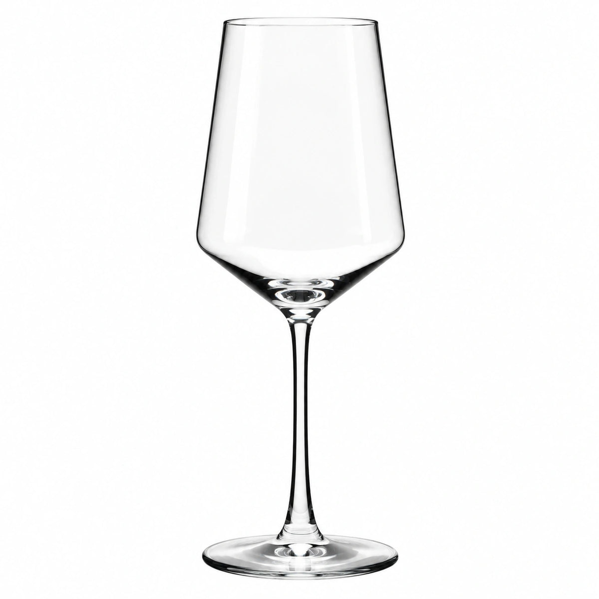 Rotweinglas 500 ml aus transparentem Glas 23 cm mit langem Stiel